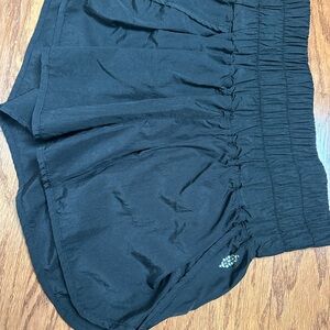Free People movement Black Elastic Waist Shorts